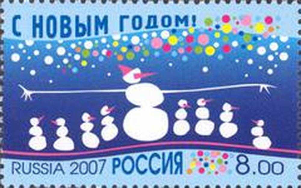 С новым годом! (Снеговики)