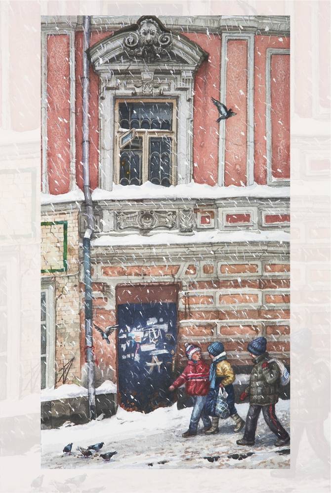 Снег в Лопухинском переулке